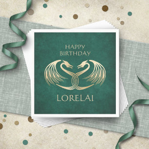 Serviette En Papier Anniversaire du dragon viking celtique