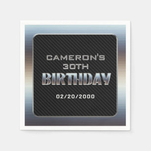 Serviette En Papier Anniversaire du garçon masculin