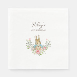 Serviette En Papier Anniversaire du lapin classique