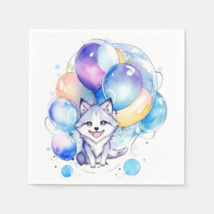 Serviette En Papier Anniversaire du loup