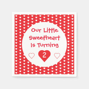 Serviette En Papier Anniversaire du petit amoureux