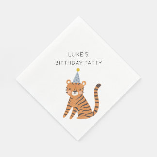 Serviette En Papier Anniversaire du Tigre