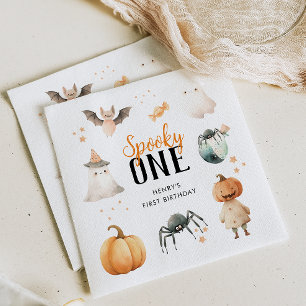 Serviette En Papier Anniversaire éffrayant d'un Halloween