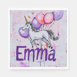 Serviette En Papier Anniversaire "Emma"