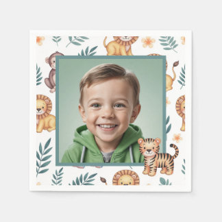 Serviette En Papier Anniversaire Garçon Safari Jungle Fou Photo Person
