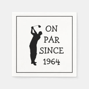 Serviette En Papier Anniversaire Golfer Funny 60e heureux papa Par