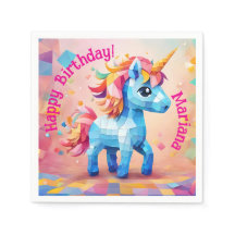 Anniversaire Licorne Colorée Pinata