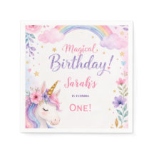 Anniversaire Magique Licorne Aquarelle