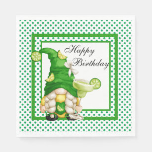 Serviette En Papier Anniversaire Margarita Gnome