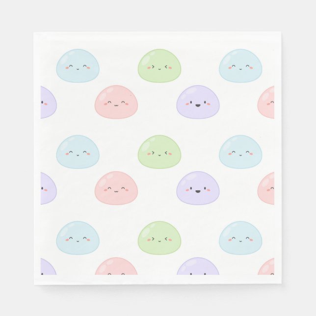 Serviette En Papier Anniversaire Mochi (Devant)
