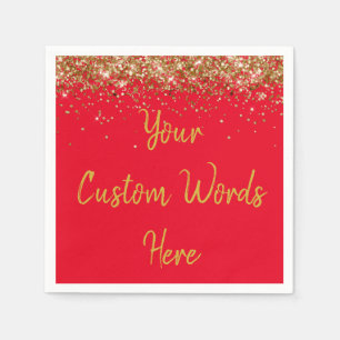 Serviette En Papier Anniversaire personnalisé de la fête d'anniversair