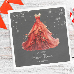 Serviette En Papier Anniversaire royal de la princesse