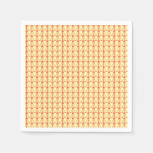 Serviette En Papier Anniversaire, Silhouette mignonne Cocotiers Motif