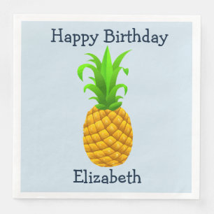 Serviette En Papier Anniversaire tropical hawaïen Luau Napkins