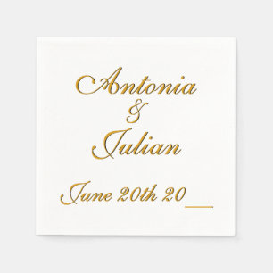 Serviette En Papier Annonce personnalisée