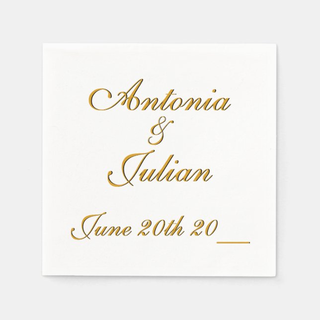 Serviette En Papier Annonce personnalisée (Devant)