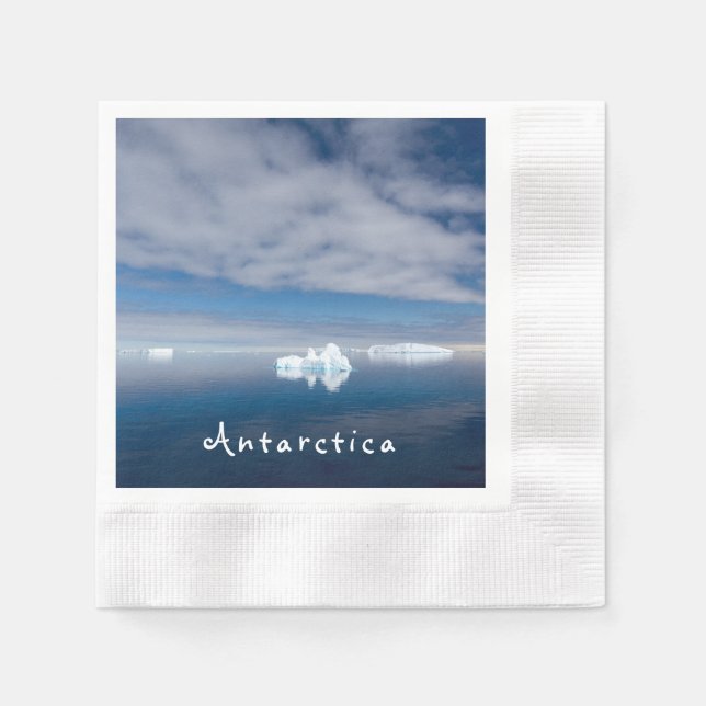 Serviette En Papier Antarctique paysage photo de glace flottante avec  (Devant)