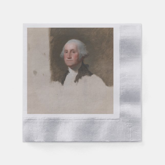 Serviette En Papier Anthaeneum George Washington 1er président des Éta (Devant)