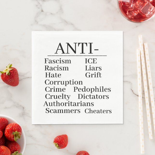 Serviette en papier anti- (En situation)