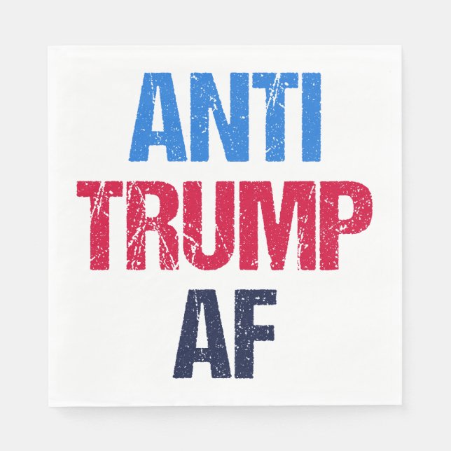Serviette En Papier Anti-Trump AF I (Devant)