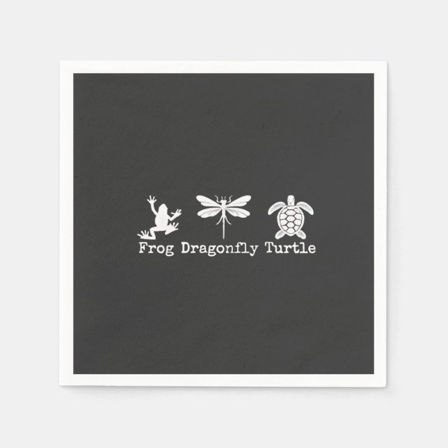 Serviette En Papier Anti-Trump FDT Anti-Maga Frog Turtle (Devant)