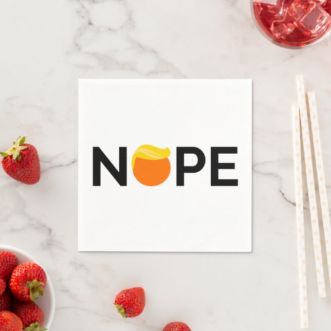 Serviette En Papier Anti-Trump - Nope Edition (En situation)