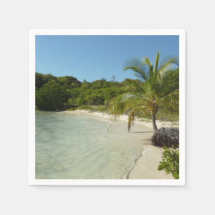 Serviette En Papier Antiguan Beach Beautiful Tropical Landscape