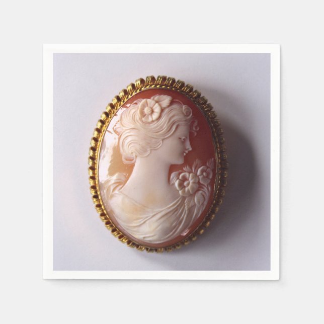 Serviette En Papier Antique Cameo (Devant)