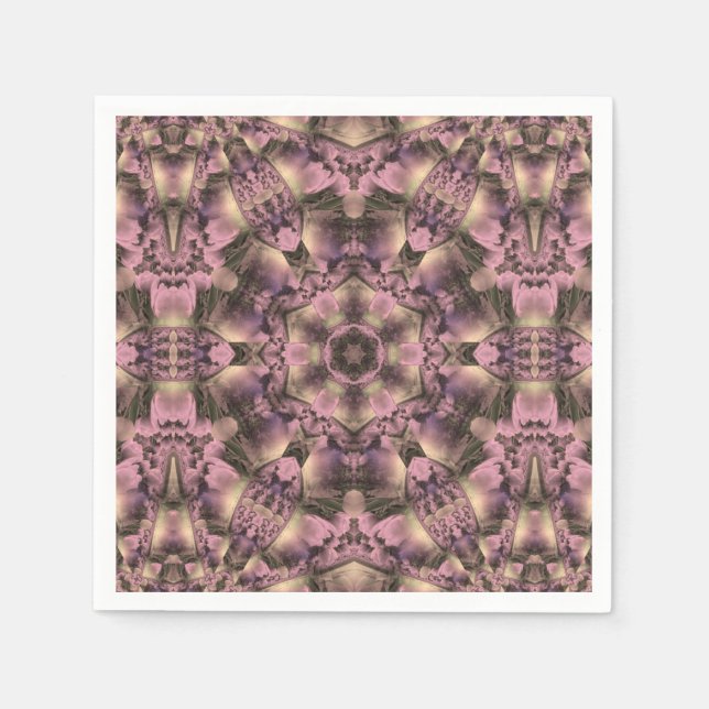 Serviette En Papier Antiquité rose victorienne (Devant)
