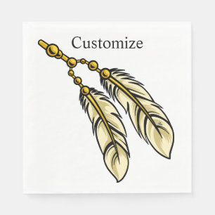 Serviette En Papier Apache Feathers Thunder_Cove