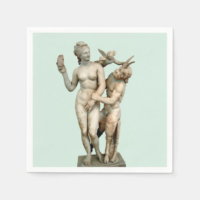 Serviette En Papier Aphrodite, Pan et Eros (Devant)