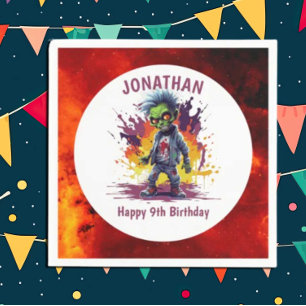 Serviette En Papier Apocalypse Anniversaire Zombie Boy