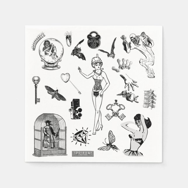 Serviette En Papier Apothécaire (Devant)