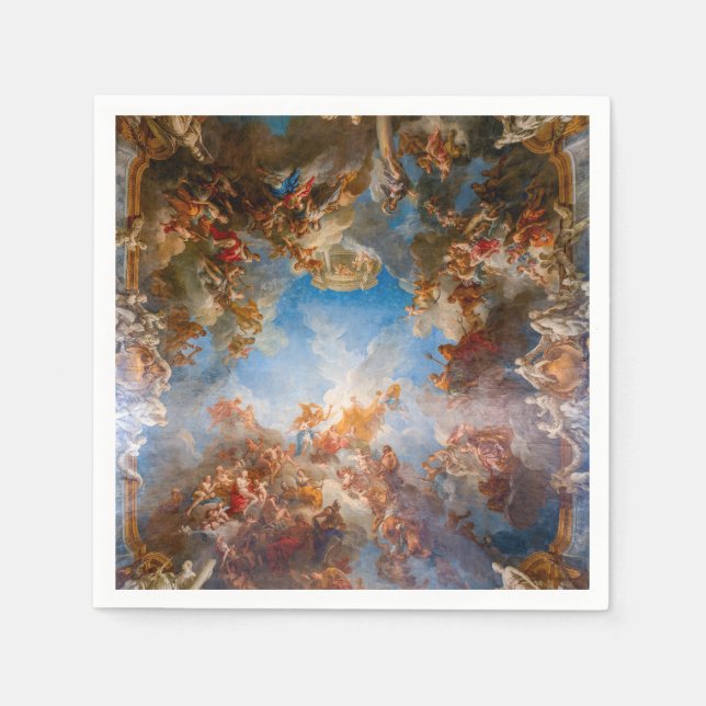 Serviette En Papier Apothéose d'Hercule dans le Chateau de Versailles (Devant)