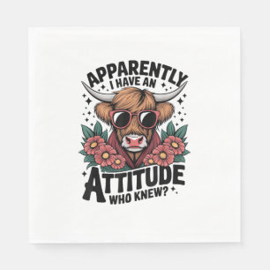 Serviette En Papier Apparemment, J'Ai Une Attitude Qui Connaissait Le