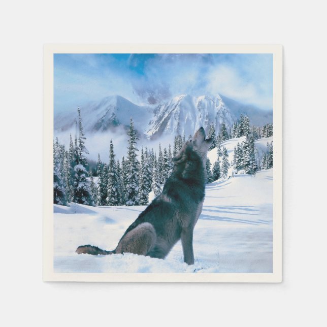 Serviette En Papier Appel Wolf (Devant)