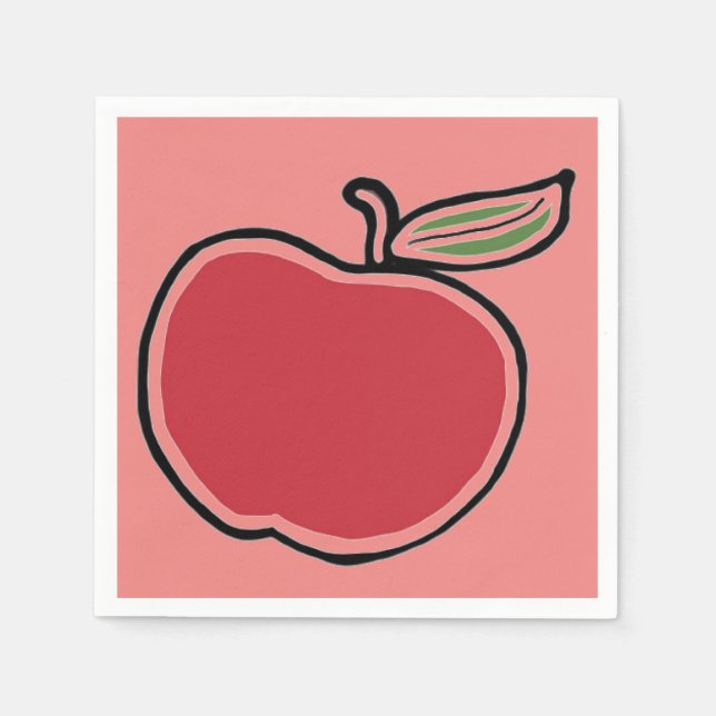 Serviette En Papier Apple (Devant)