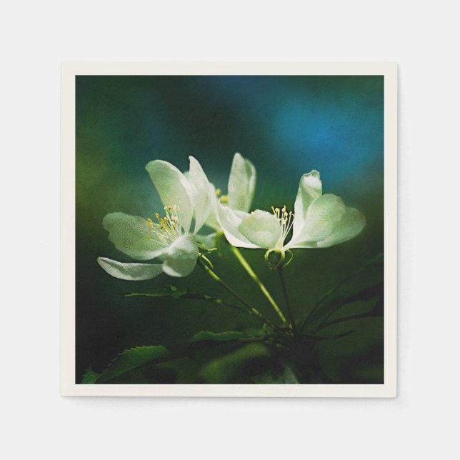 Serviette En Papier Apple Blossom - Deux Fleurs (Devant)