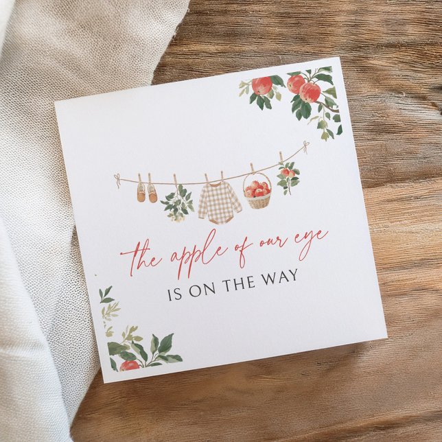 Serviette En Papier Apple of Our Eye Fall Baby Shower (Créateur téléchargé)