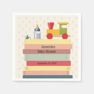 Serviette En Papier Apportez un Baby shower de livre