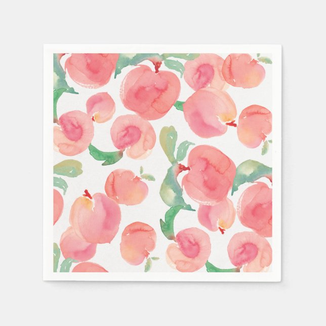 Serviette En Papier Apprentissage des aquarelles (Devant)