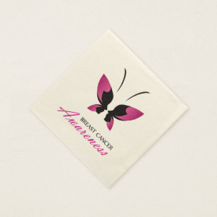 Serviette En Papier Appui de conscience de cancer du sein