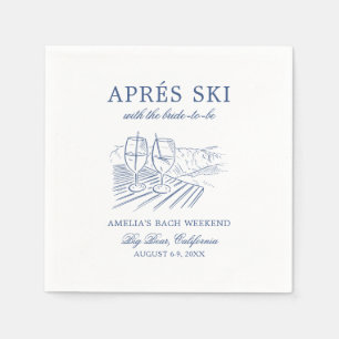Serviette En Papier Après Ski Avec La Mariée Avant Le Grand Jour Bach