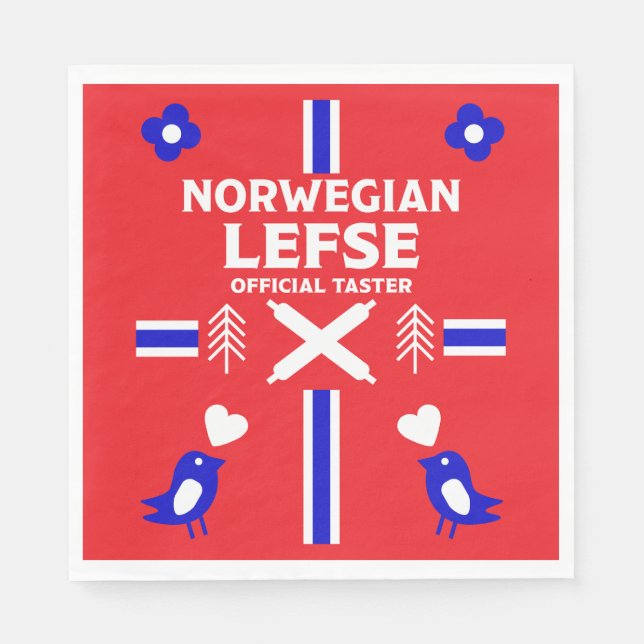 Serviette En Papier Apron norvégien de gauche (Devant)