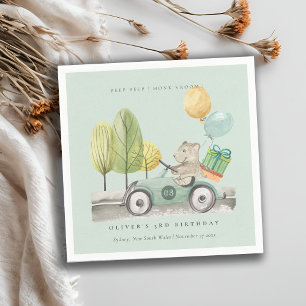 Serviette En Papier Aqua Green N'importe quel âge Anniversaire Fête Te