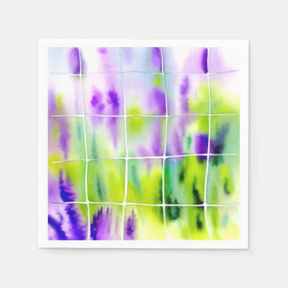 Serviette En Papier Aquarell Lavendel