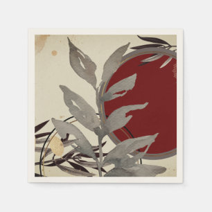 Serviette En Papier Aquarelle Abstraite de Bourgogne