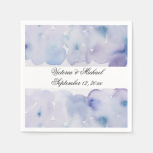 Serviette En Papier Aquarelle Abstraite serviettes florales
