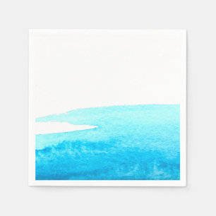 Serviette En Papier Aquarelle bleu ciel