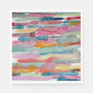 Serviette En Papier Aquarelle couleur Abstraite Aquarelle Brise-pincea